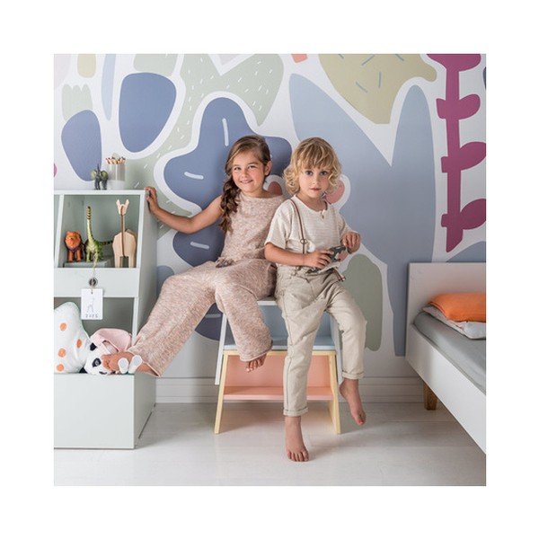 Sgabello per bambini bianco e blu Tuli - Vox-image-2