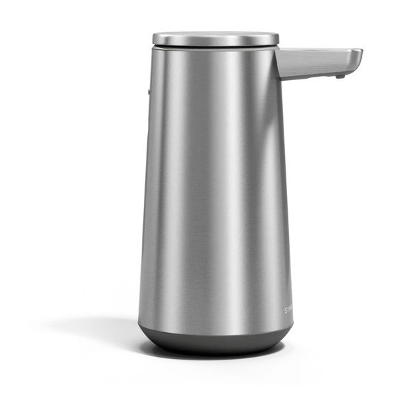 Dispenser per sapone automatico color argento opaco in acciaio inox 296 ml – simplehuman-image-4