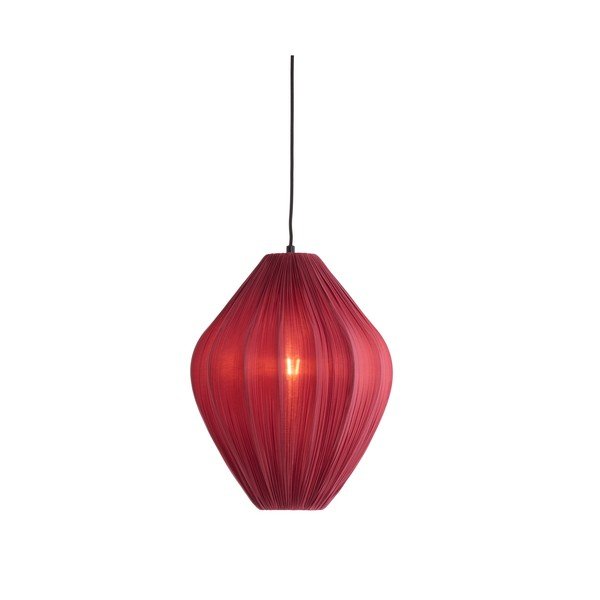 Lampadario burgundy con paralume in tessuto ø 12 cm Verita – Light & Living-image-2
