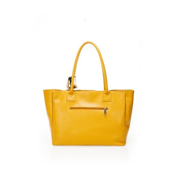 Borsa in pelle gialla Nina - Giorgio Costa-image-1