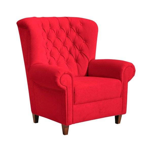 Sedia reclinabile rossa Vicky Velour Red - Max Winzer