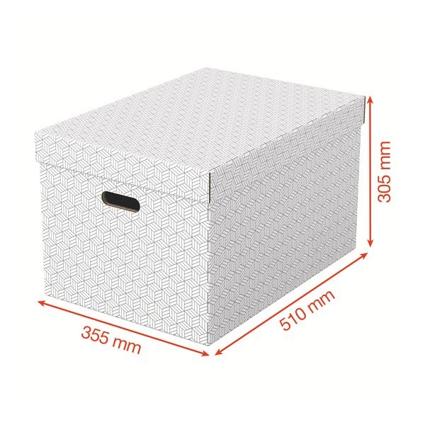 Set di 3 scatole portaoggetti bianche , 35,5 x 51 cm - Esselte Home-image-2