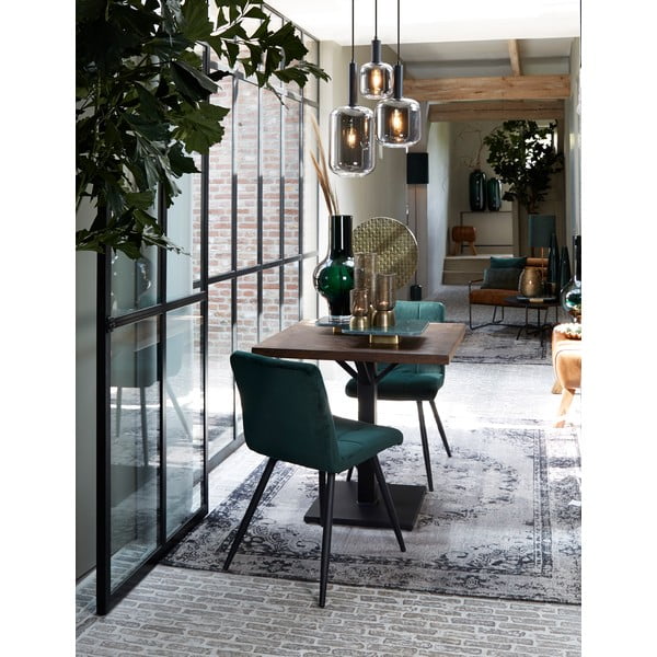 Lampada da soffitto grigia con paralume in vetro ø 21 cm Lekar - Light & Living-image-4