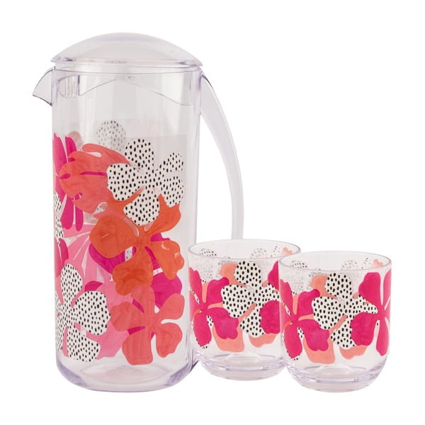 Caraffa da picnic rosa e arancione , 2 l - Navigate-image-2