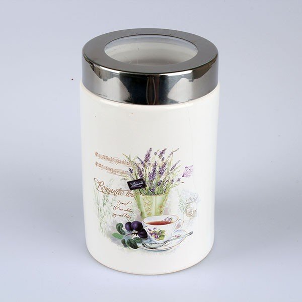 Keramická dóza s víkem Lavender