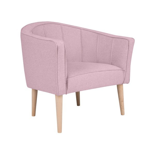 Růžové křeslo Kooko Home Piri