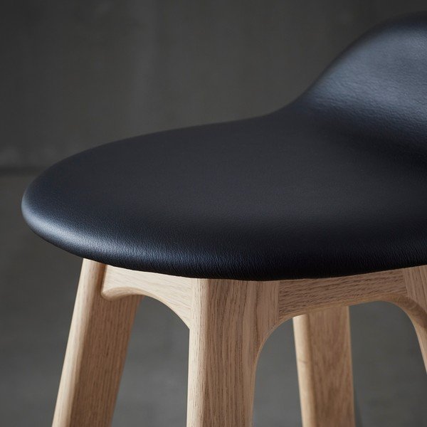 sgabello girevole in pelle 79 cm Buck - Hammel Furniture-image-1