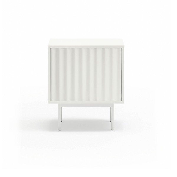 Comodino bianco opaco Sierra – Teulat