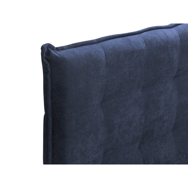 Letto boxspring blu scuro con contenitore 200x200 cm Echaveria - Mazzini Beds-image-4