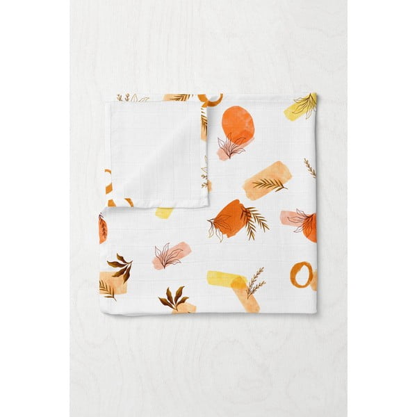 Coperta per bambini bianca in mussola 75x100 cm Rhapsody – Mijolnir-image-1