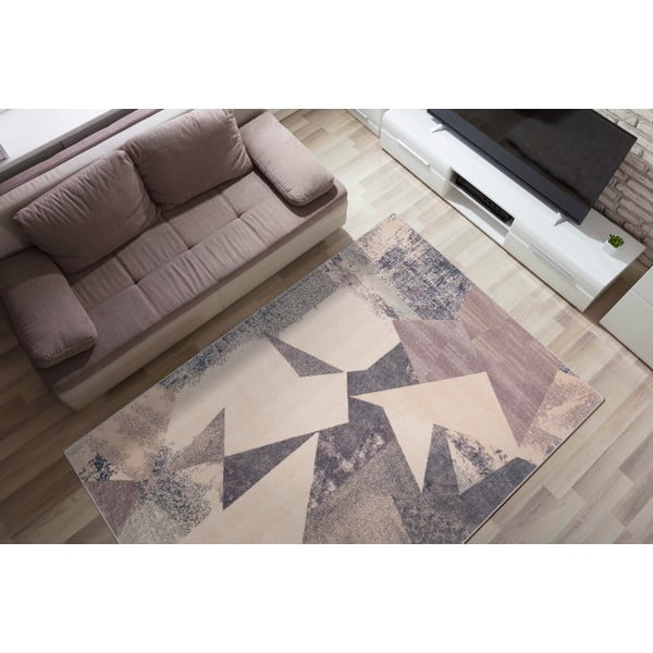 Tappeto in lana rosa-beige 240x340 cm Braque alabaster - Agnella-image-1