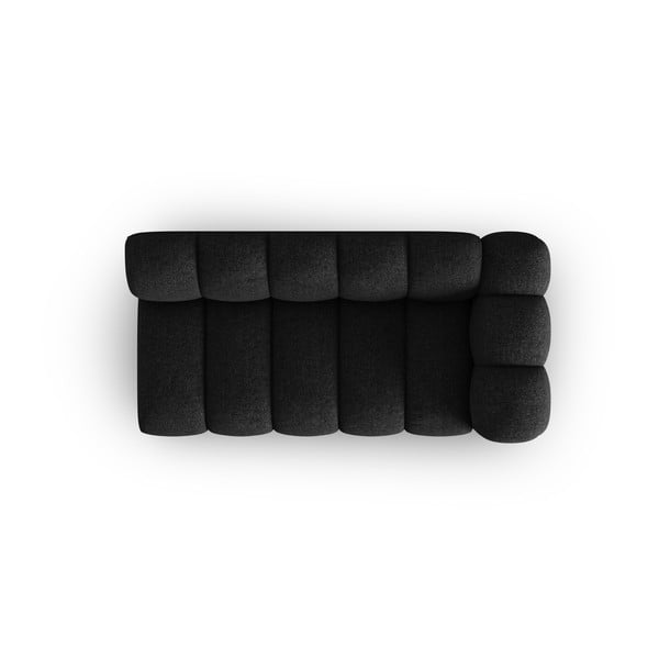 Divano componibile nero/color antracite (con penisola a destra) Lupine – Micadoni Home-image-2