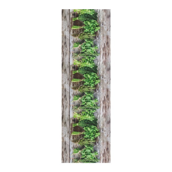 Runner marrone-verde , 58 x 280 cm Aromatica - Floorita
