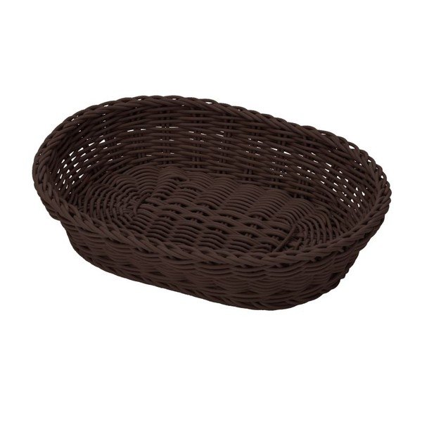 Košík Schale Oval Brown, 32x23x7 cm