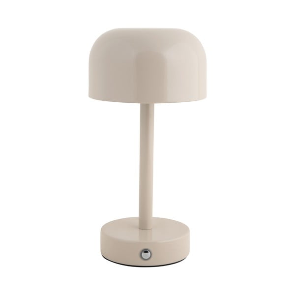 Lampada da tavolo a LED color crema con paralume in metallo (altezza 24,5 cm) James - Leitmotiv