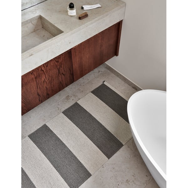 Tappeto da interno/esterno color antracite/color crema 140x180 cm Bob Charcoal Linen – Pappelina-image-4