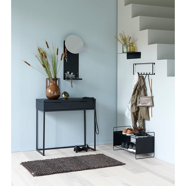 Set di 2 mensole in metallo nero da 40 cm Joy - Canett-image-1