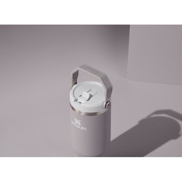 Borraccia termica grigio chiaro in acciaio inox 410 ml IceFlow™ Flip Straw 2.0 Tumbler Ash – Stanley-image-1
