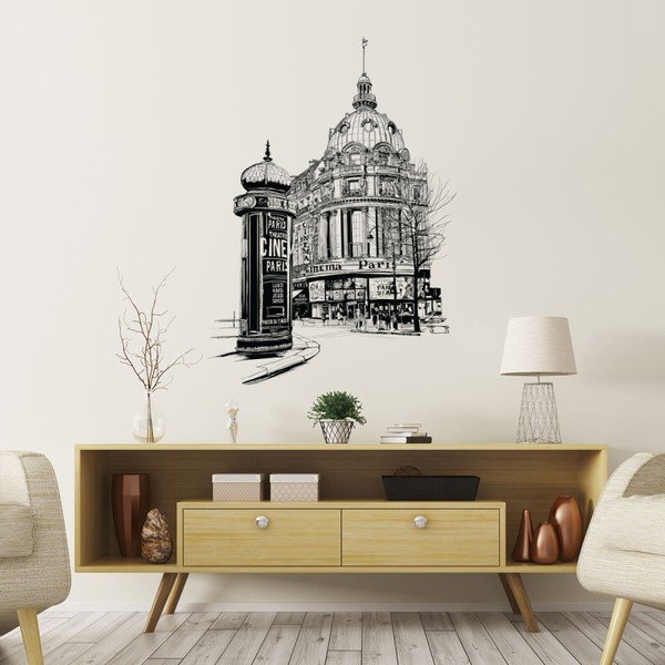 Adesivo murale Parigi l'ippodromo, 85 x 60 cm - Ambiance