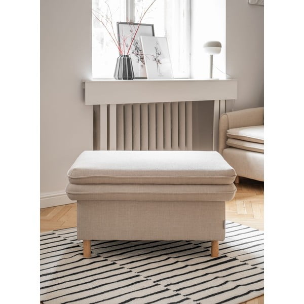 Poggiapiedi beige Simon - Miuform-image-1