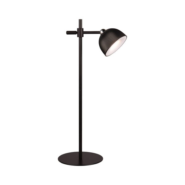 Lampada da tavolo a LED nera dimmerabile con clip (altezza 41 cm) Maxima - Trio
