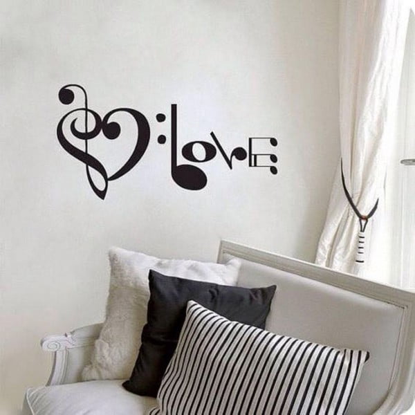 Adesivo murale decorativo Music Love - Unknown