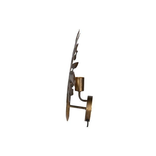 Lampada da parete in ottone antico dorato Leaf - BePureHome-image-3