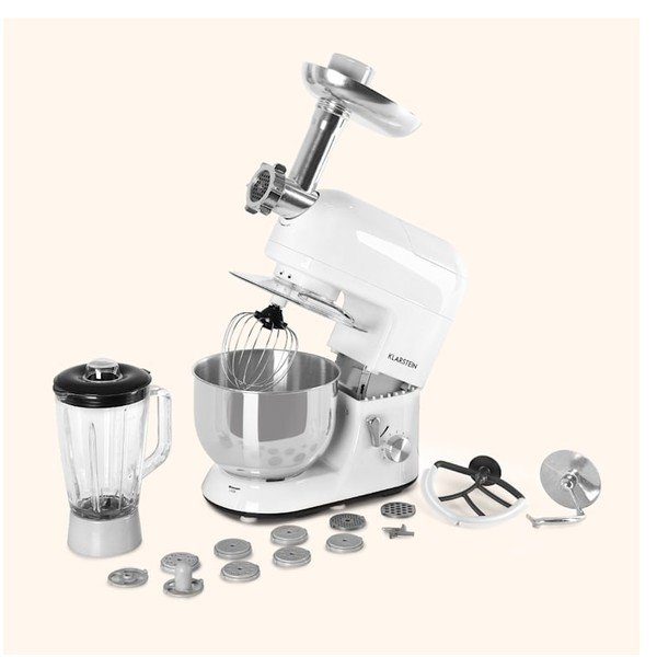 Robot da cucina multifunzione bianco Lucia Bianca - Klarstein-image-1