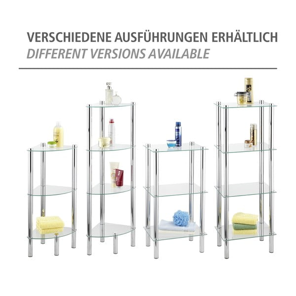 Scaffale ad angolo con 4 scomparti Angolo Yago - Wenko-image-4