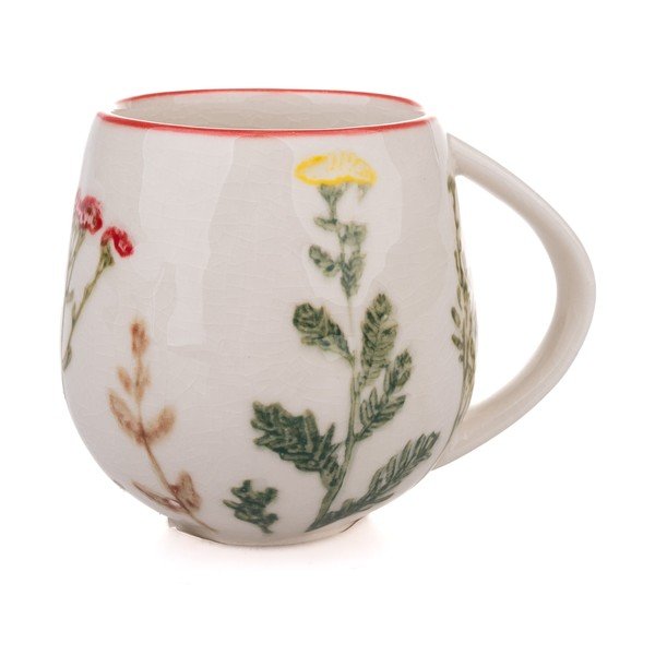 Tazza bianca in porcellana 240 ml Flower Garden – Dakls