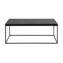 Tavolino nero con piano in marmo 55x110 cm Barossa - Actona