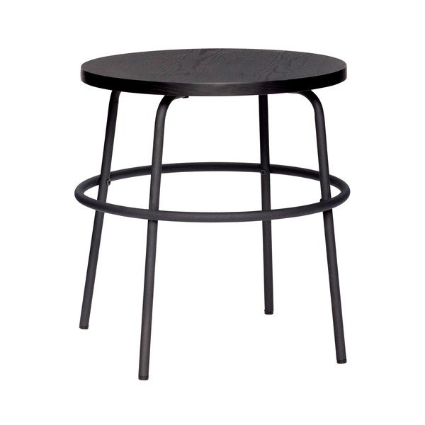 Tavolino in frassino nero, ø 45 cm - Hübsch