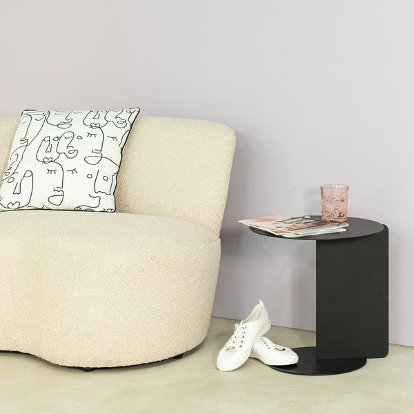 Tavolino rotondo in metallo ø 40 cm Salsa – Spinder Design-image-1