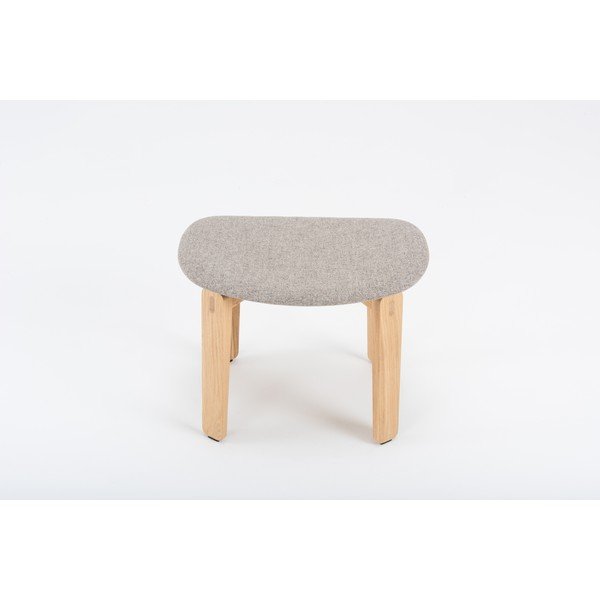 Pouf in rovere grigio Nora - Gazzda-image-4