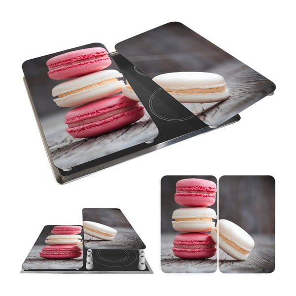Set di 2 copri stufe in vetro, 52 x 30 cm Macarons - Wenko-image-2