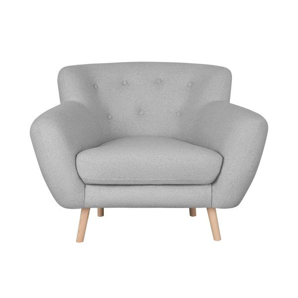 Světle šedé křeslo Kooko Home Pop