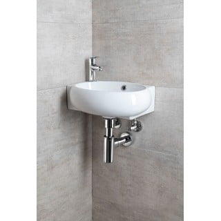 Lavabo bianco in ceramica 43x28,5 cm Ribera – Sapho