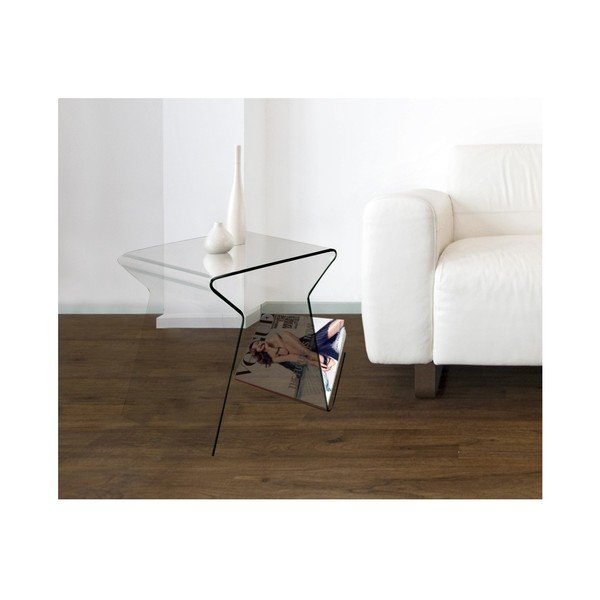 Tavolino in vetro/portariviste Ra - Evergreen House-image-3