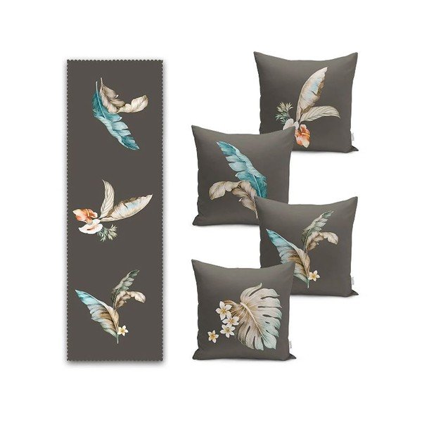 Set di federe e battistrada 5 pezzi - Mila Home