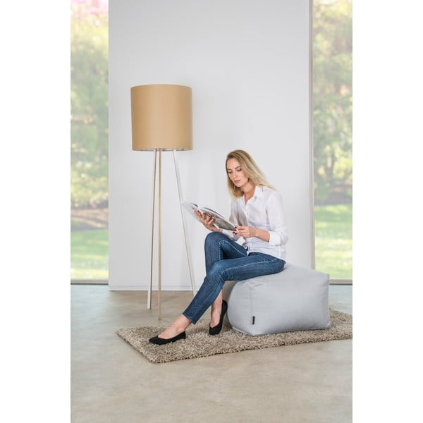 Puof a sacco grigio chiaro Softbox MooG – SLOWDOWN-image-1