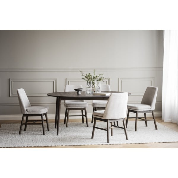 Tavolo da pranzo pieghevole in rovere marrone scuro 105x170 cm Tyler - Rowico-image-1