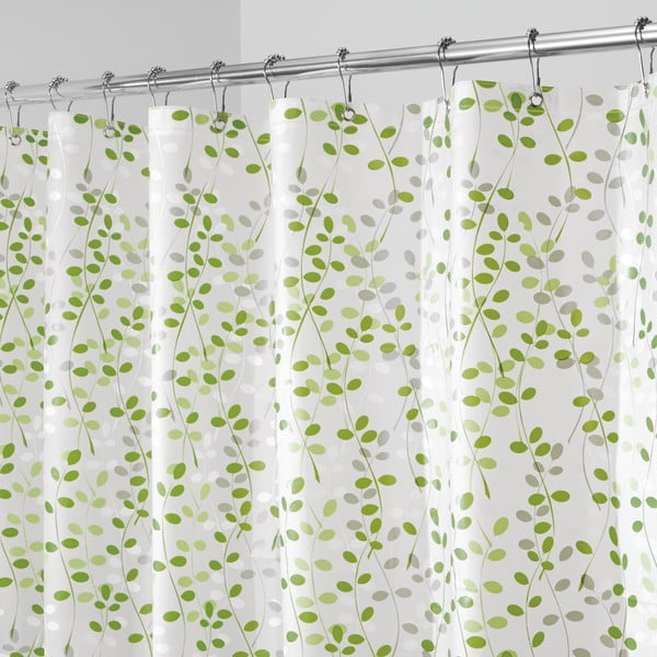 Tenda da doccia bianca e verde Vine, 183 x 183 cm Peva - iDesign