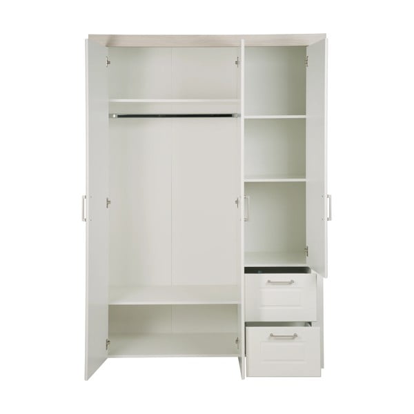 Armadio bianco per bambini 139x199 cm Felicia - Roba-image-3