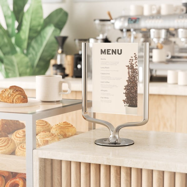 Cornice in metallo di colore argento 18x25 cm Wishbone - Umbra-image-1