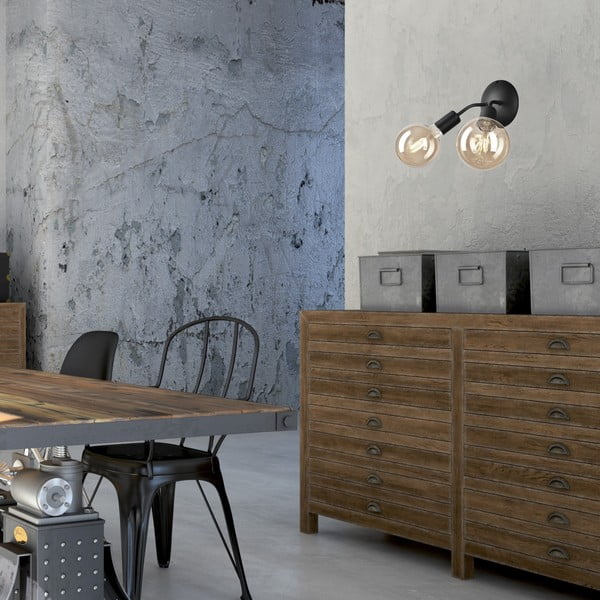 Lampada da parete nera Viggo – LAMKUR-image-2