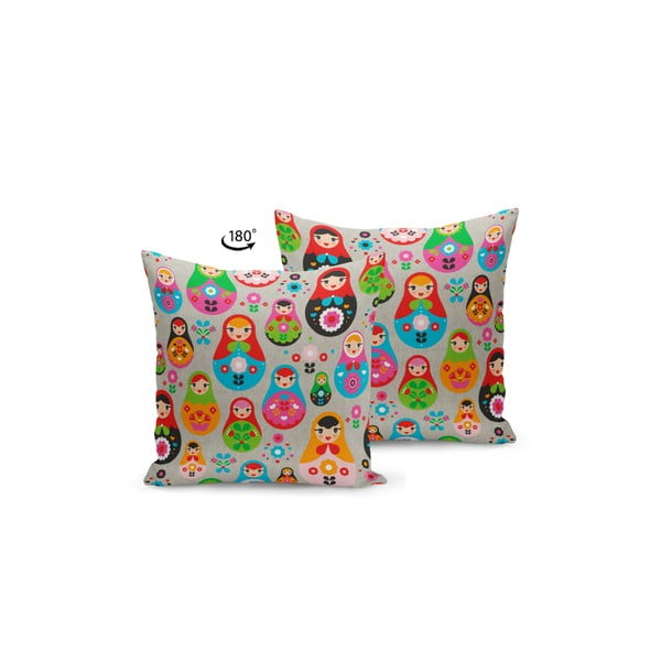 Cuscino con imbottitura Matryoshka, 43 x 43 cm - Kate Louise-image-1