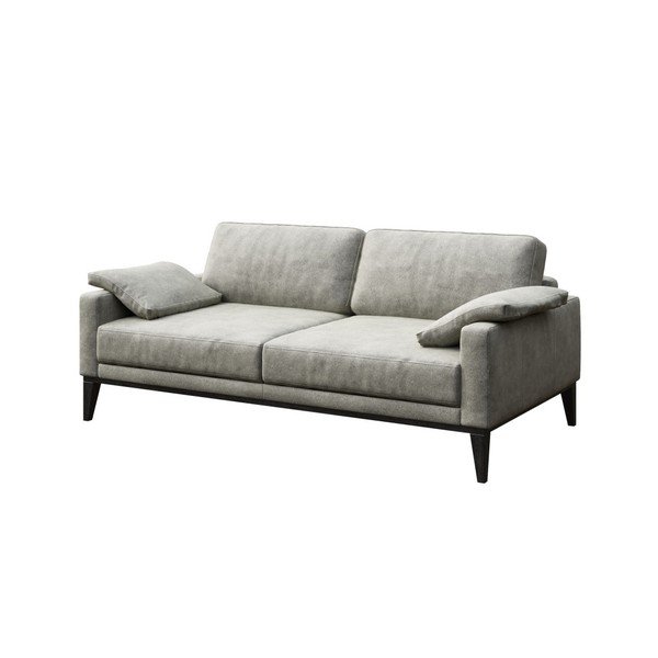 Divano in similpelle grigio Musso, 173 cm - MESONICA-image-2