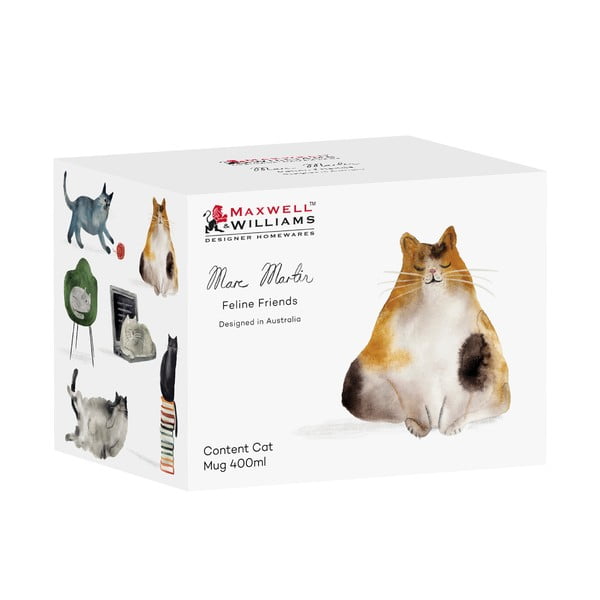 Tazza bianca in porcellana 400 ml Best Feline Friends – Maxwell & Williams-image-2