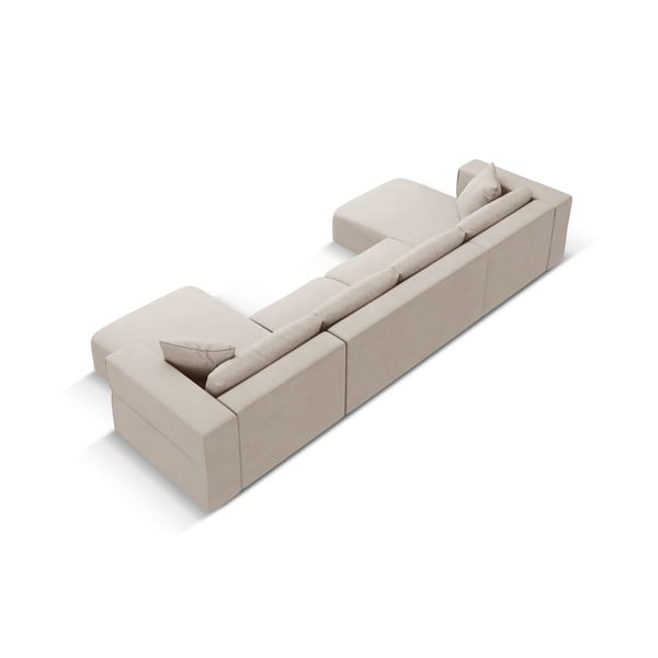 Divano angolare a U beige Esther - Milo Casa-image-3
