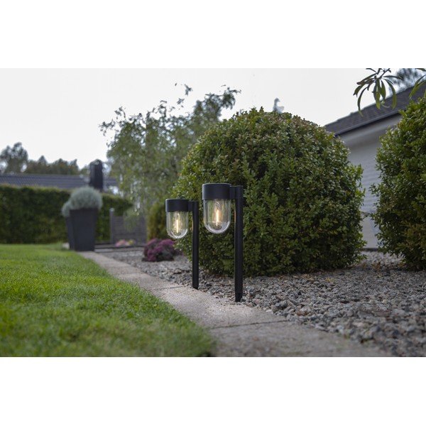Set di 2 luci LED solari da esterno i, altezza 30 cm Cupola - Star Trading-image-2